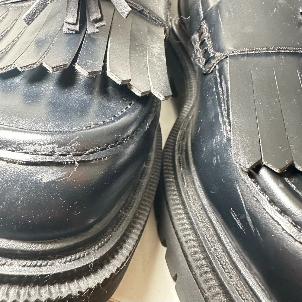 H&M Black Tassel Fringe Loafers - Picture 3 of 8